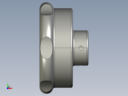 手輪(安裝重力指示器用)DHK-3D多系列多零件图纸模型前视缩略图