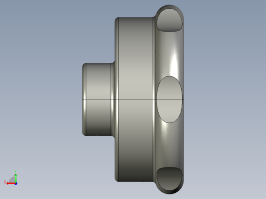 手輪(安裝重力指示器用)DHK-3D多系列多零件图纸模型后视缩略图