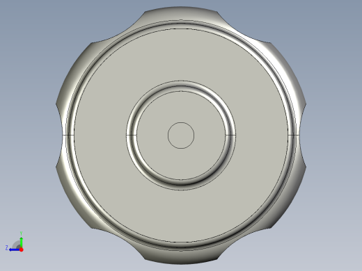 手輪(安裝重力指示器用)DHK-3D多系列多零件图纸模型右视缩略图