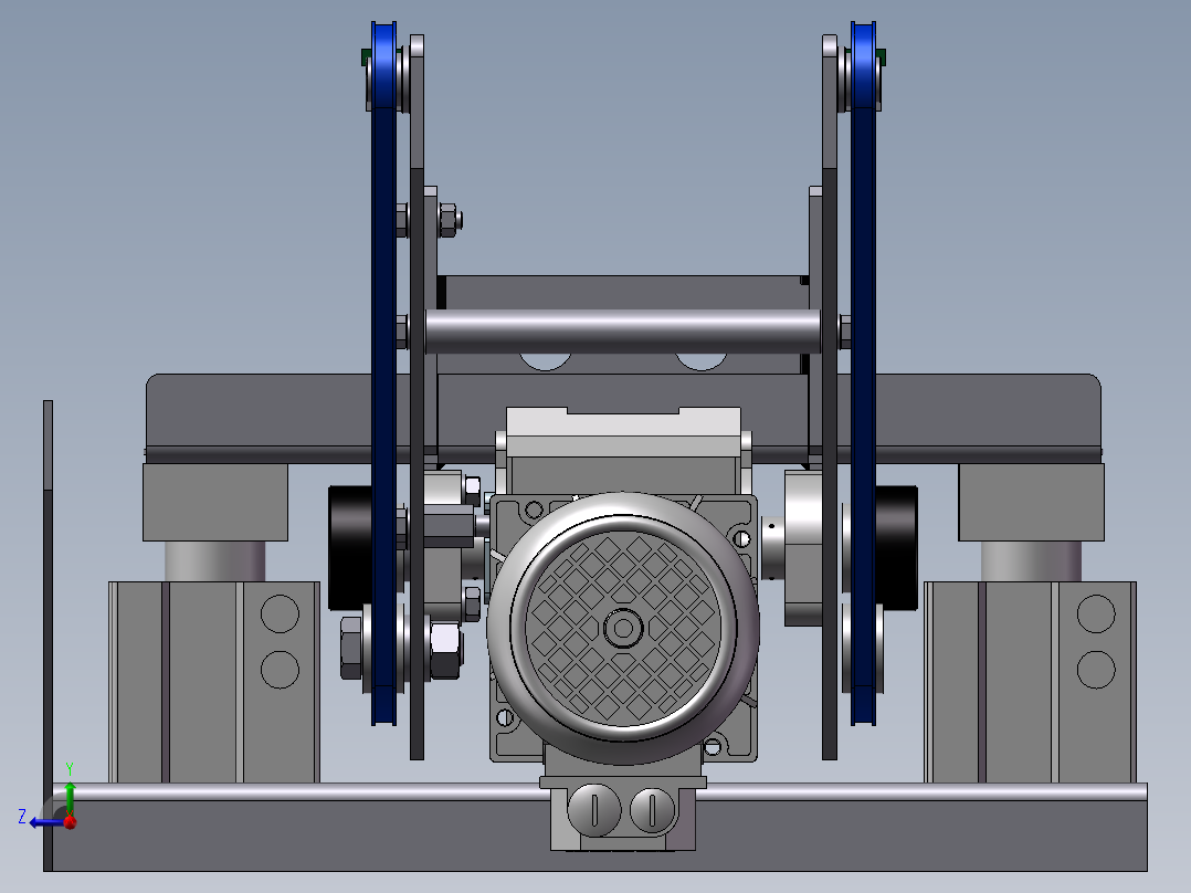 链转移单元传送器右视图