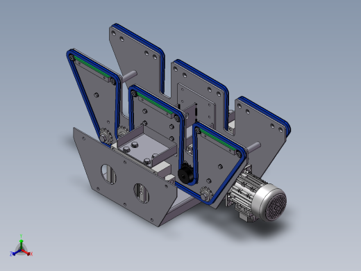 链转移单元传送器正等轴测缩略图