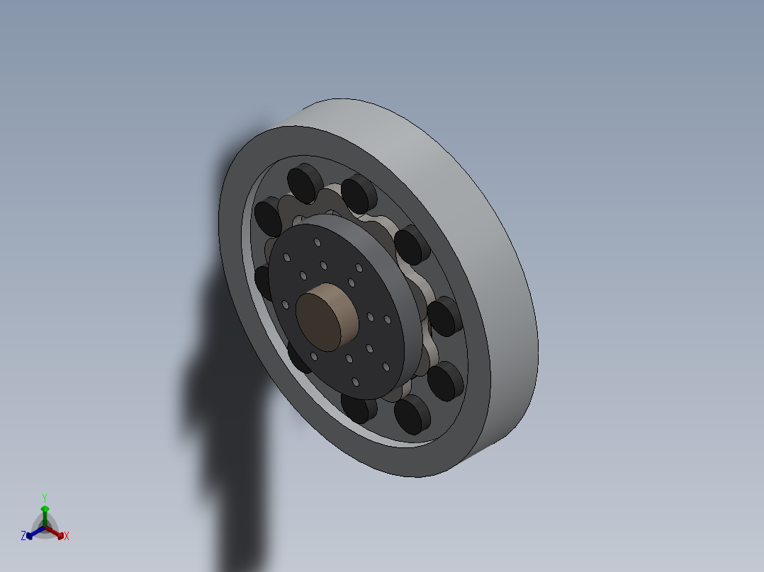 摆线针轮传动正等轴测图