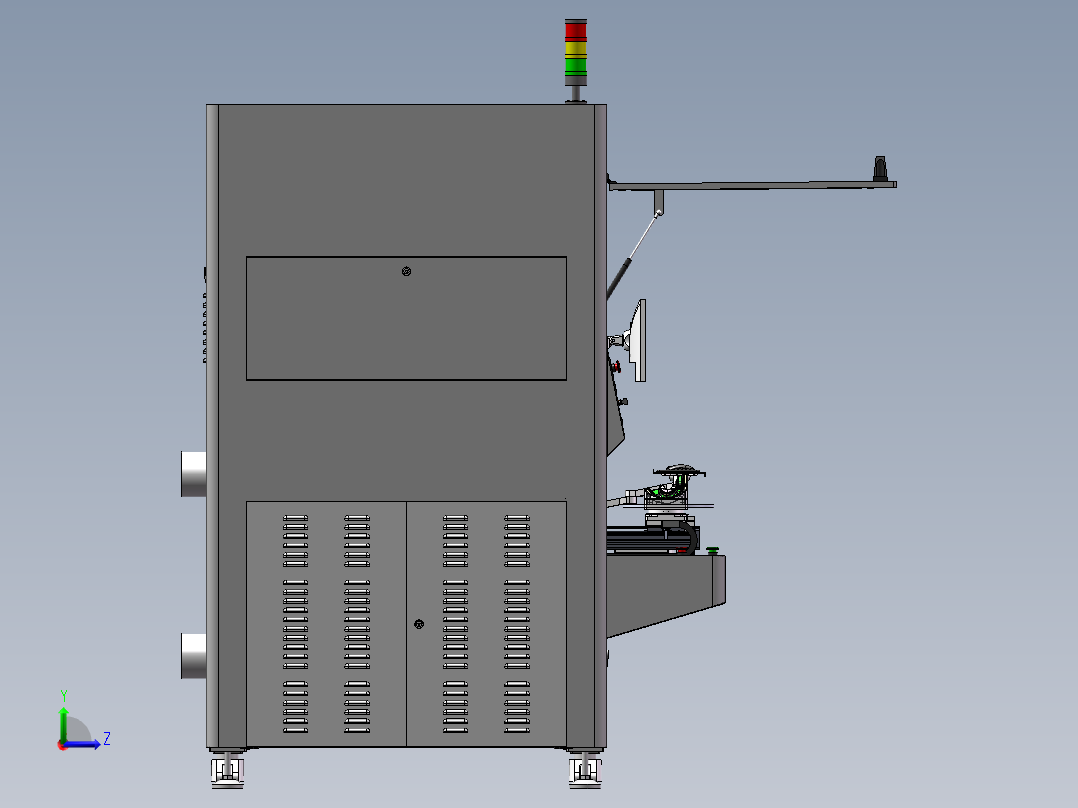 多轴立体激光切割机前视图