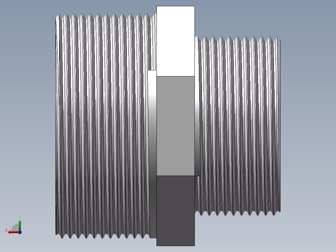 对丝-六角异径 DN50-DN40后视图