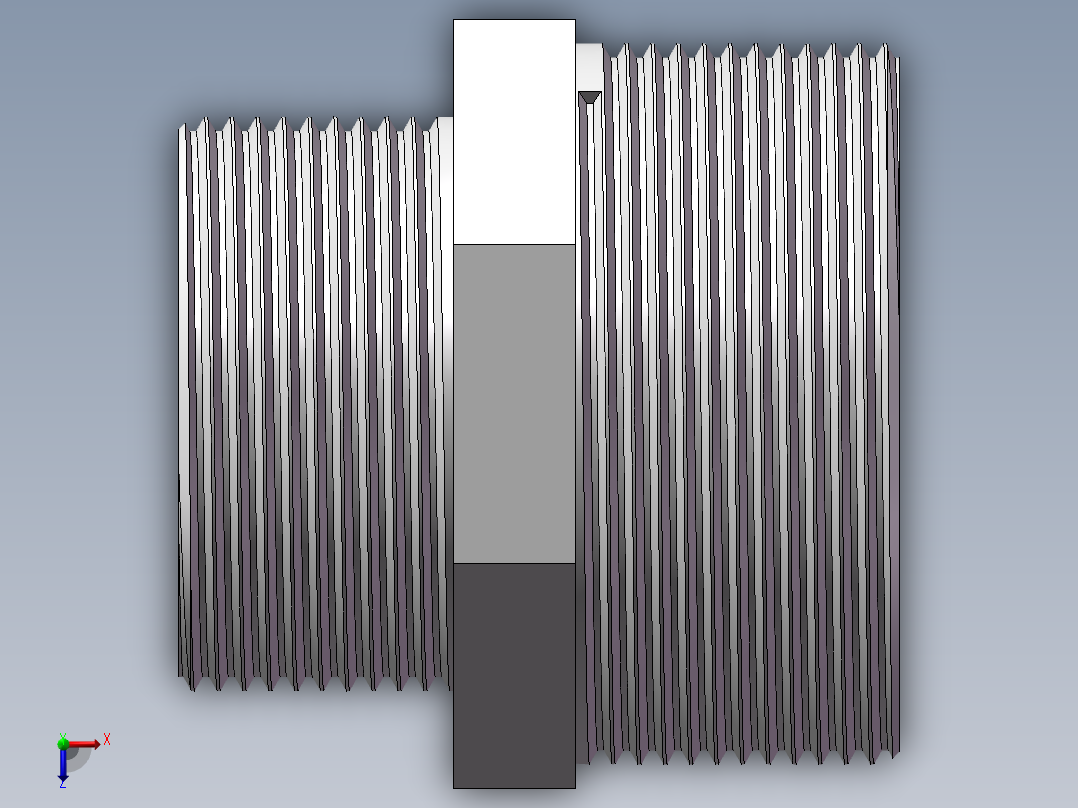 对丝-六角异径 DN50-DN40俯视图