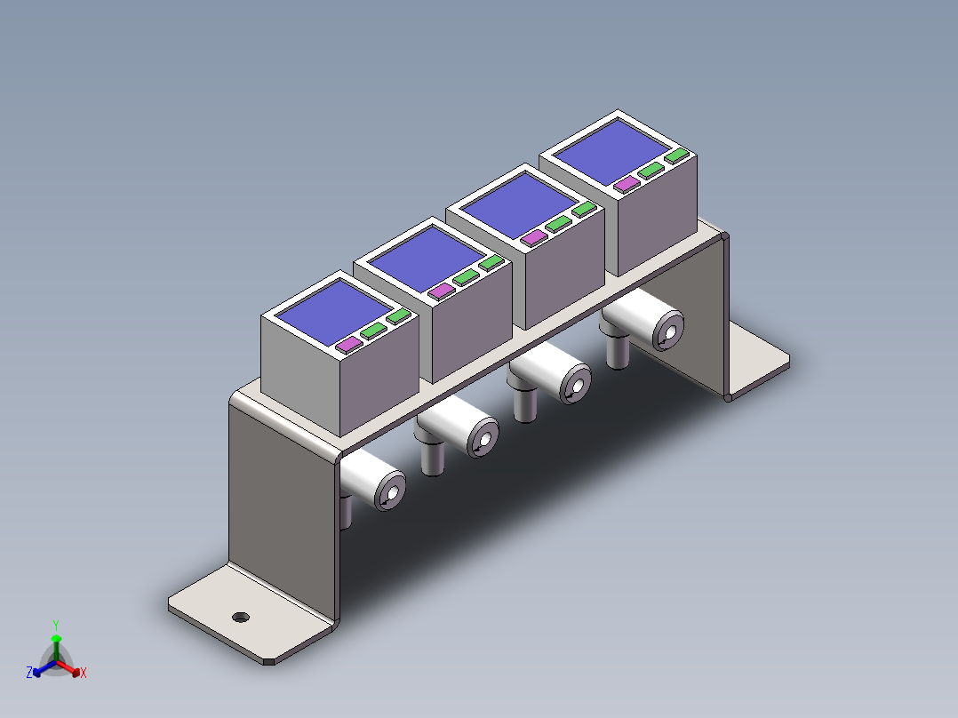 真空压力表安装组件
