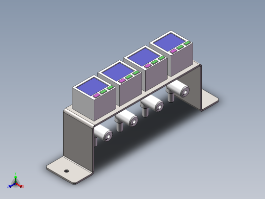 真空压力表安装组件