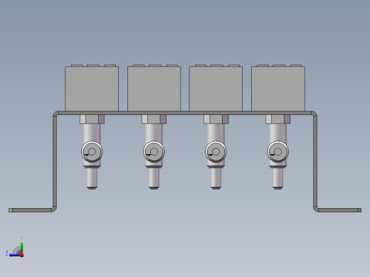 真空压力表安装组件右视缩略图