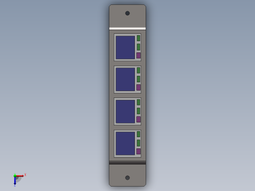 真空压力表安装组件俯视缩略图