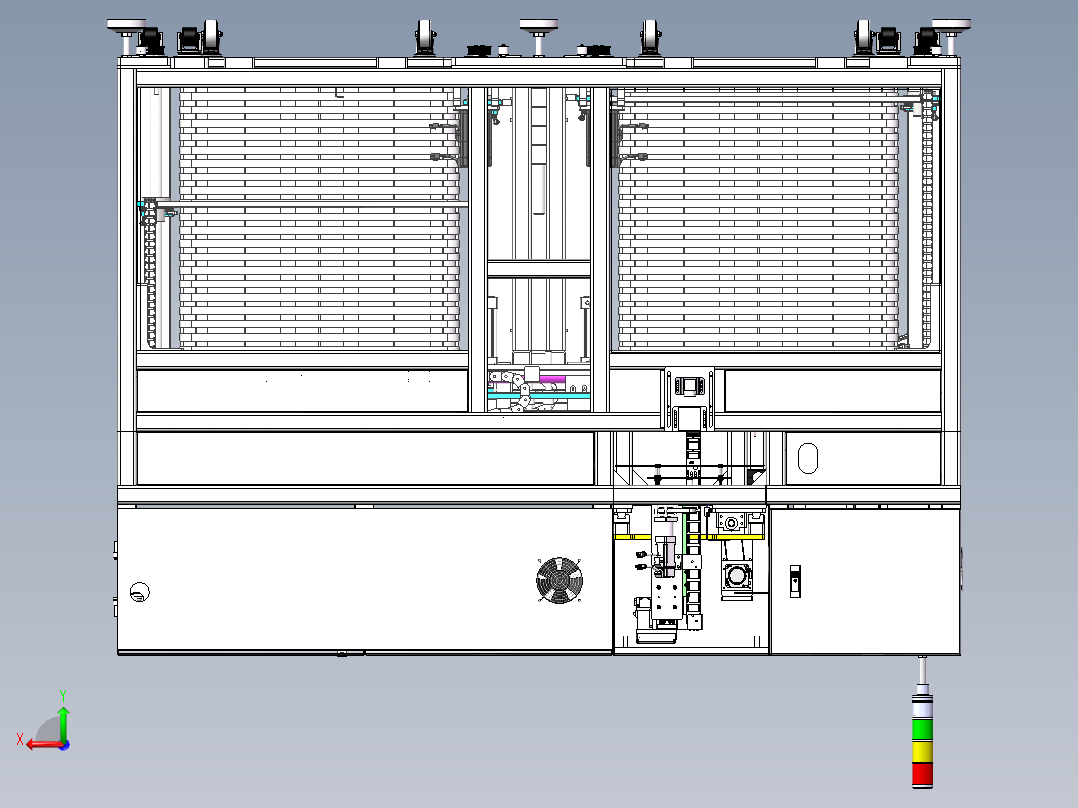 导光板搬运设备（sw20看编辑+工程图+BOM）后视图