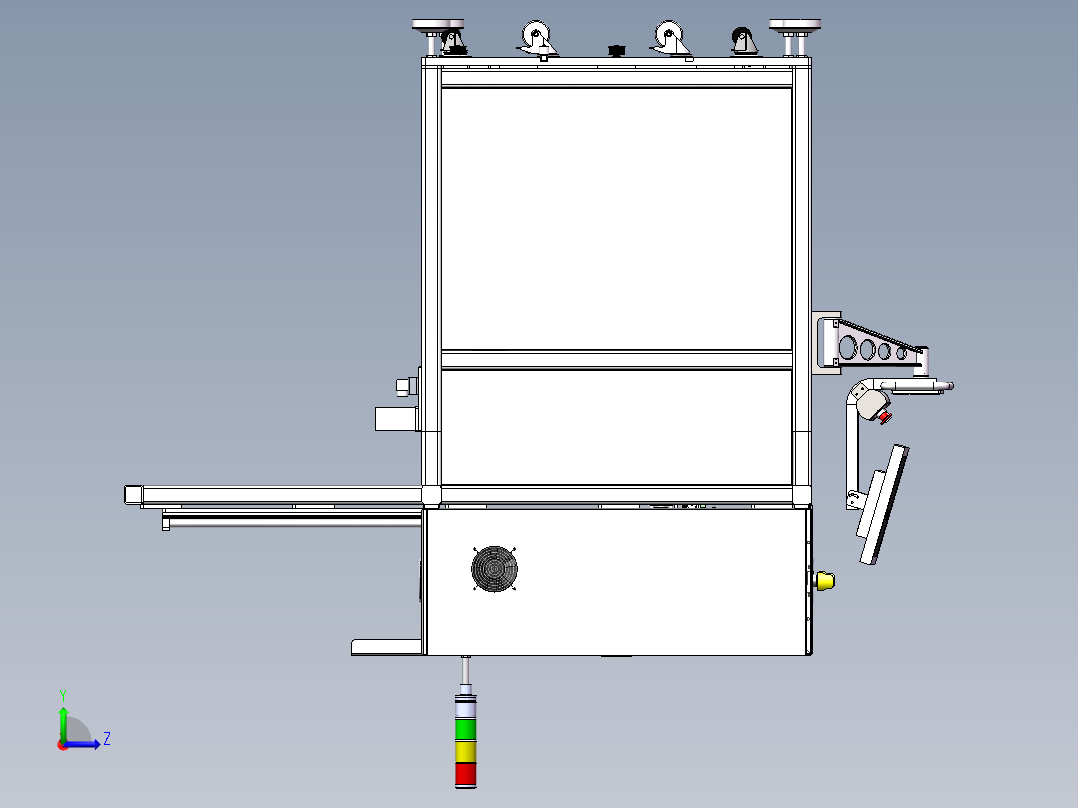 导光板搬运设备（sw20看编辑+工程图+BOM）左视图