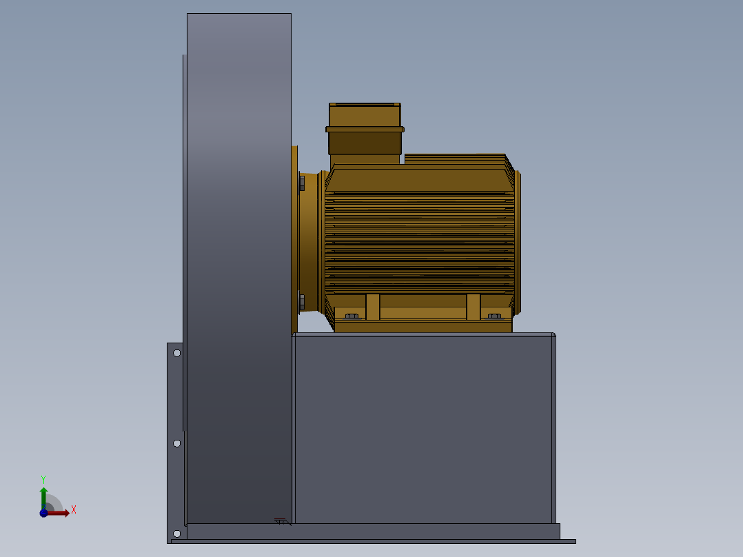 离心风机1前视图