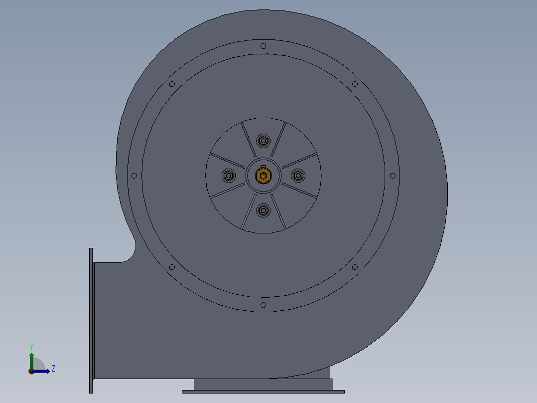 离心风机1左视图