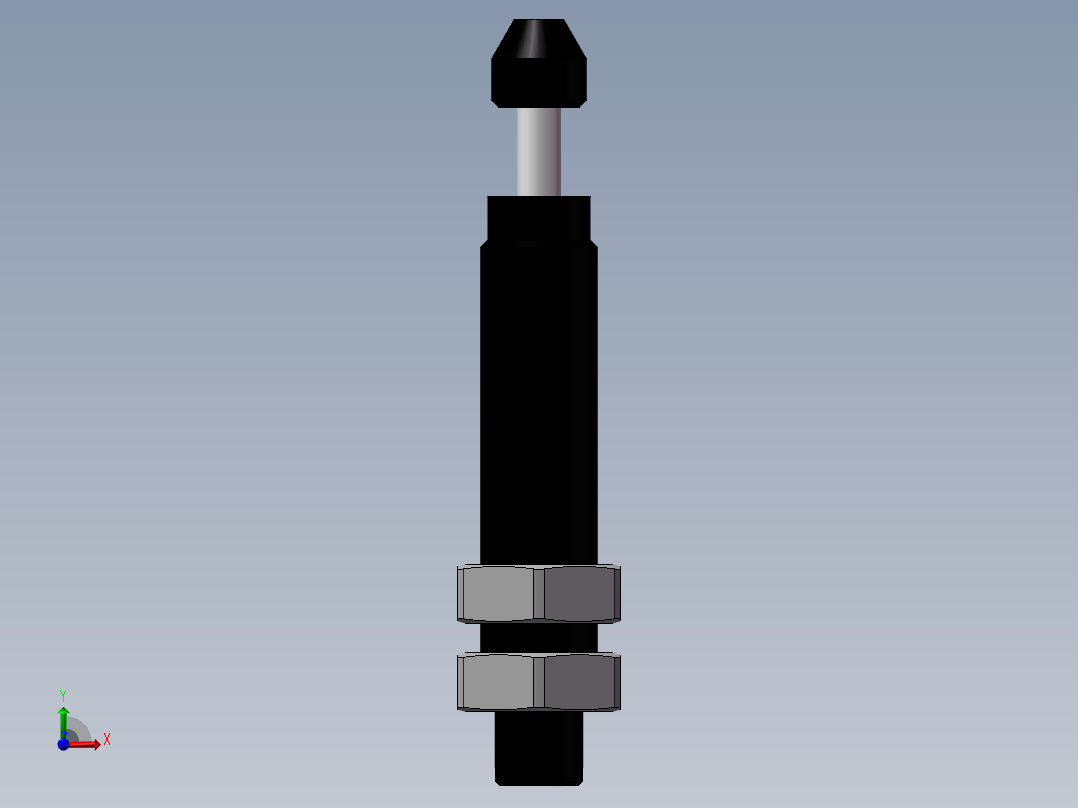 油压缓冲器-ACA0806-2-亚德客2前视图