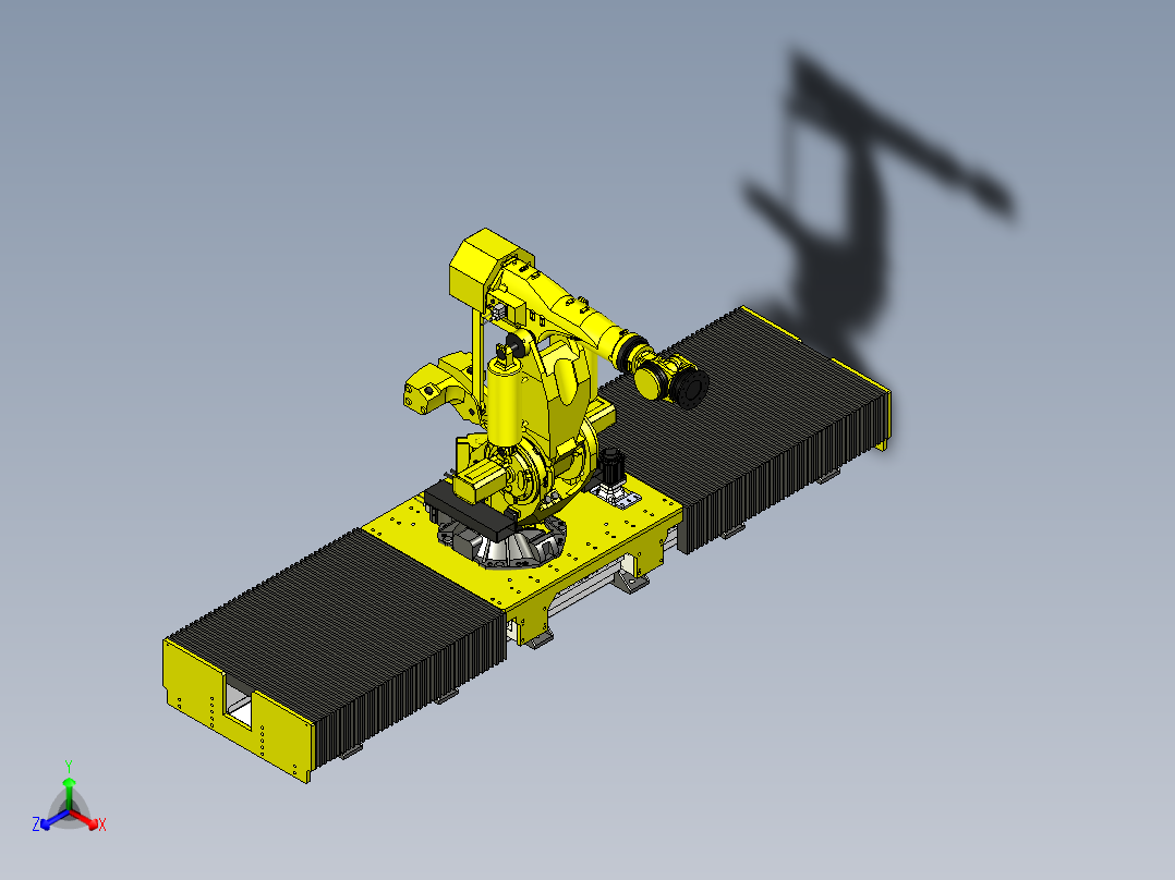 风琴罩封闭式机器人第七轴