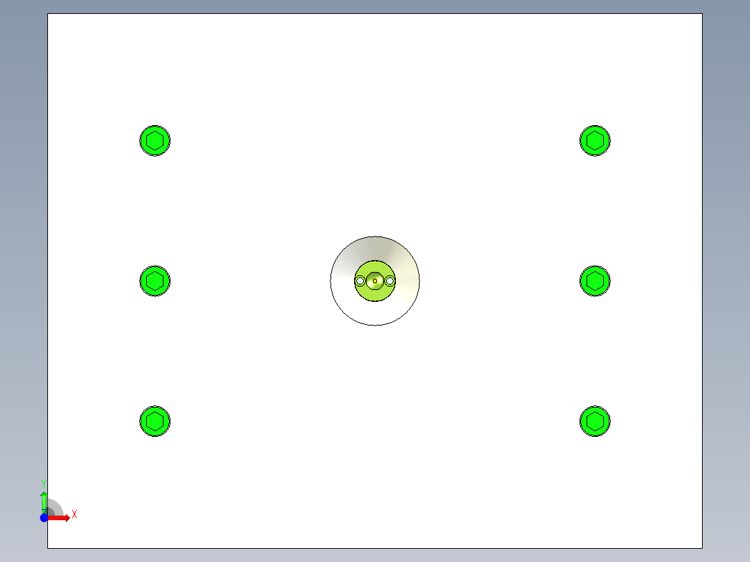 热水壶装饰圈（两板模）前视图