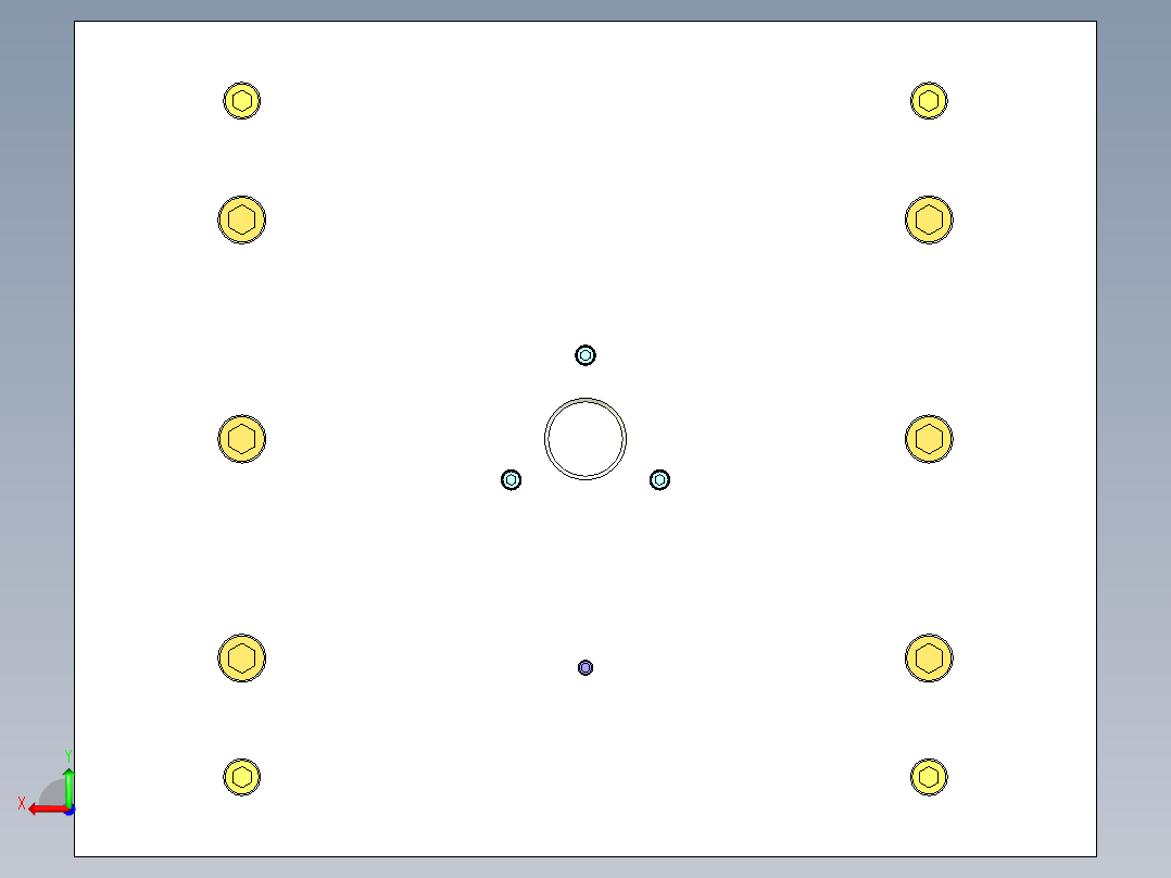 热水壶装饰圈（两板模）后视图