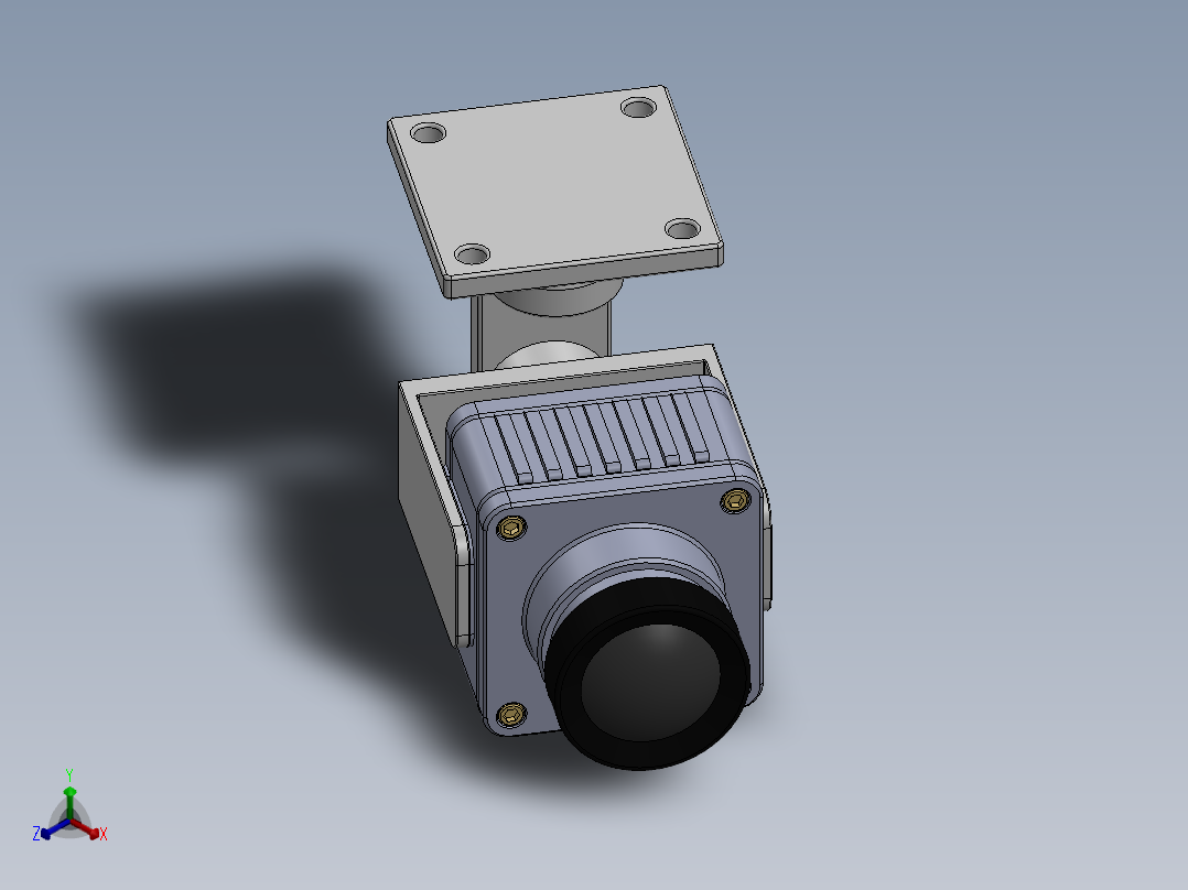 监控、摄像头(17)正等轴测图