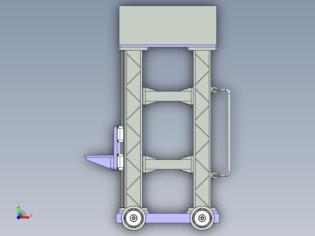 B3003483-垂直螺杆 材料提升机前视图