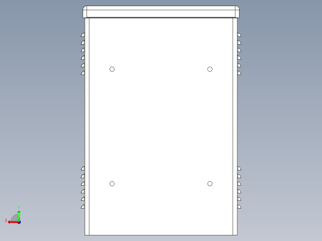 户外网络机柜后视图