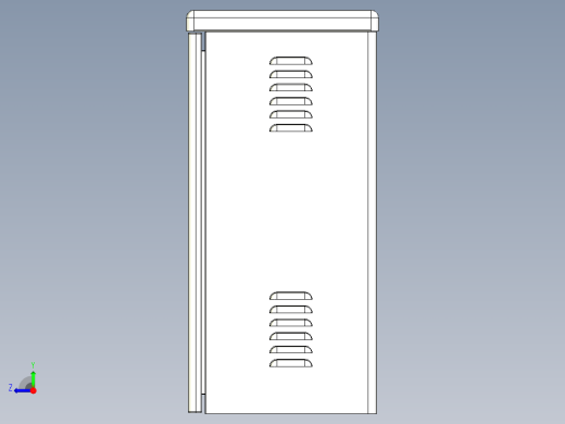户外网络机柜右视缩略图