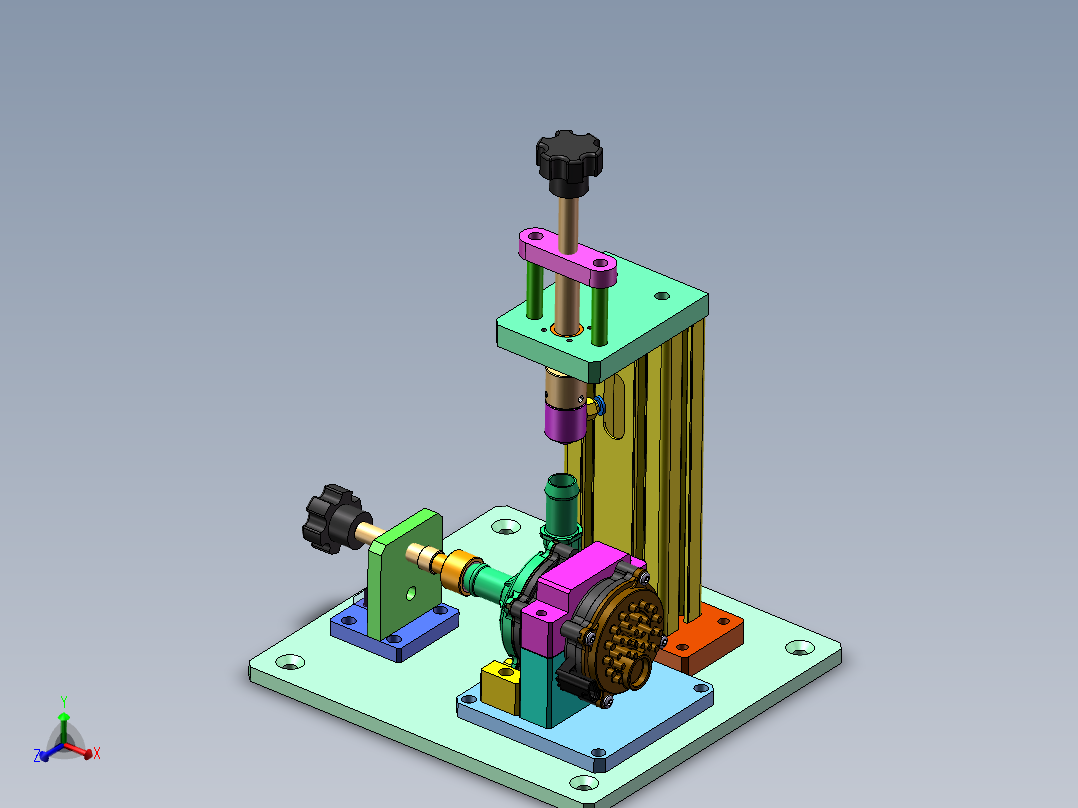 新能源汽车水泵气密性检测工装