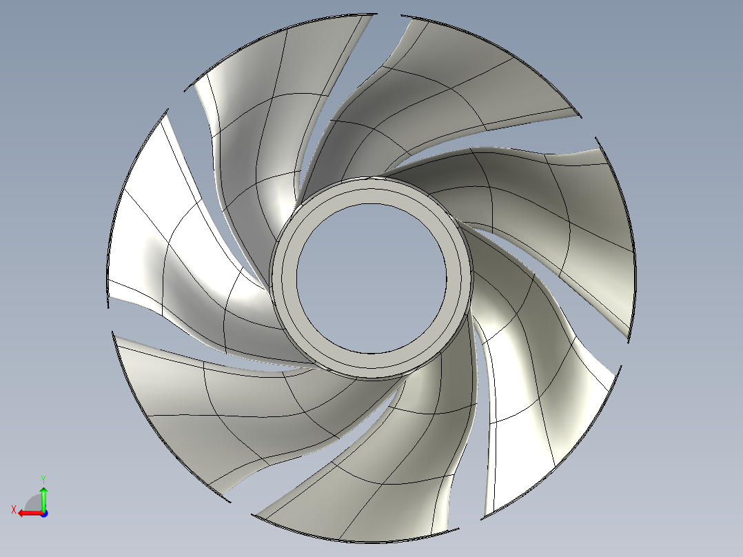 电脑散热风扇 110mm-115mm后视图