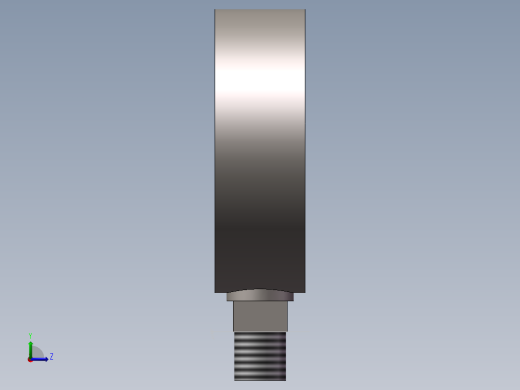 100压力表（圆头）左视缩略图