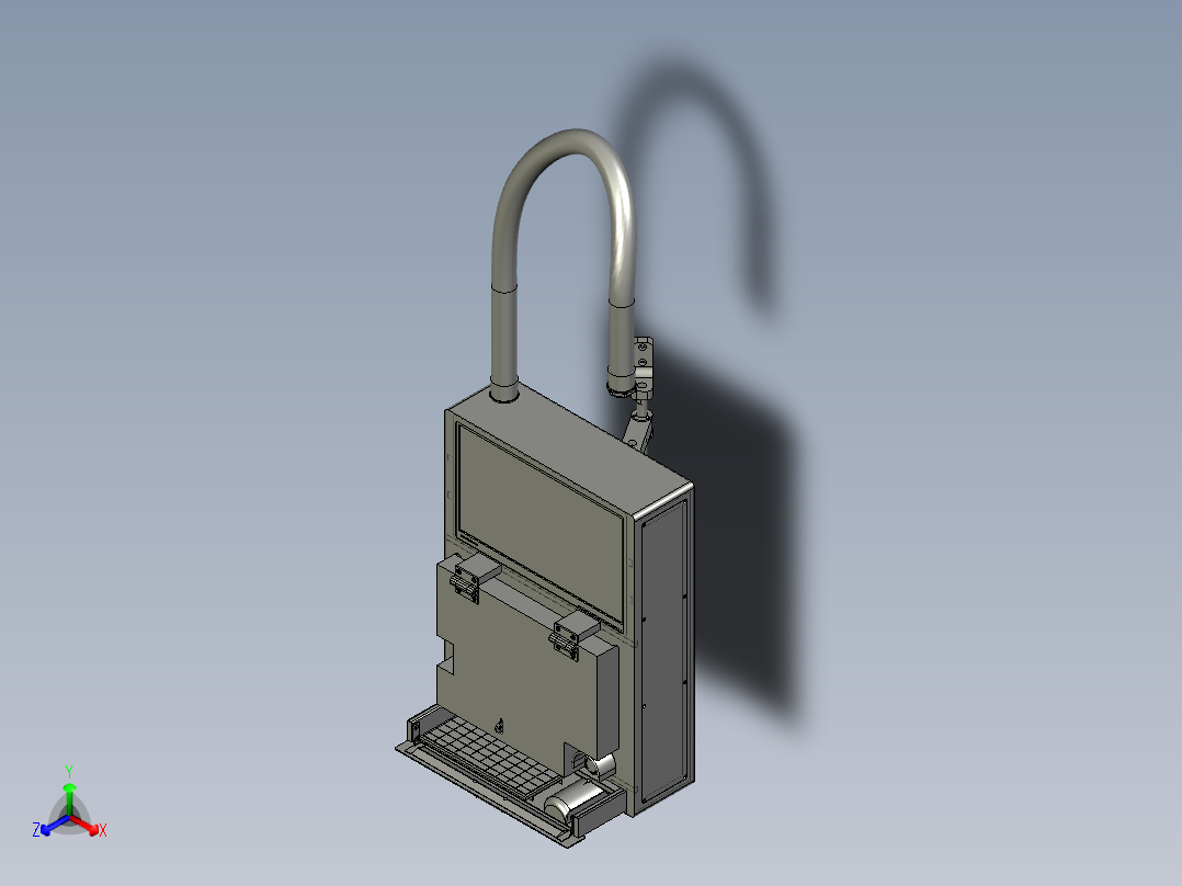 UWLKZX05控制箱ZB正等轴测图