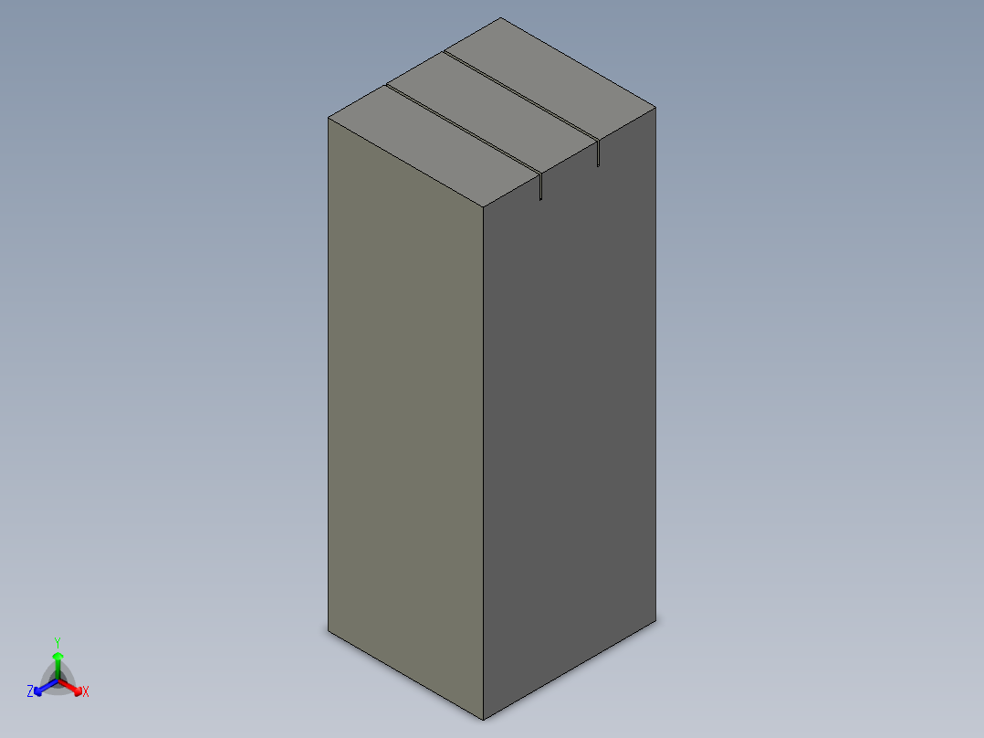 10mm磁芯3片叠加修整正等轴测图