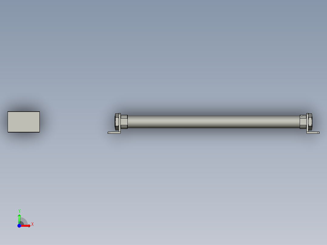 亚德客-气缸RMS25X300LB_0_前视图