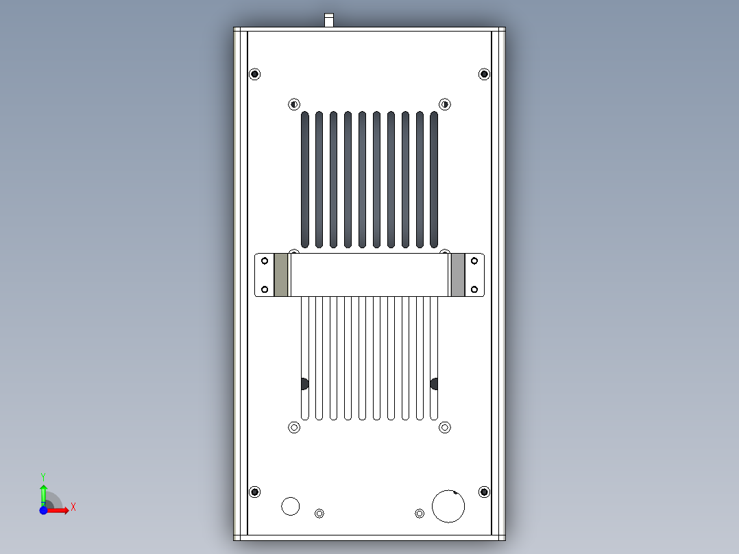 ITX SFX双240水冷机箱前视图