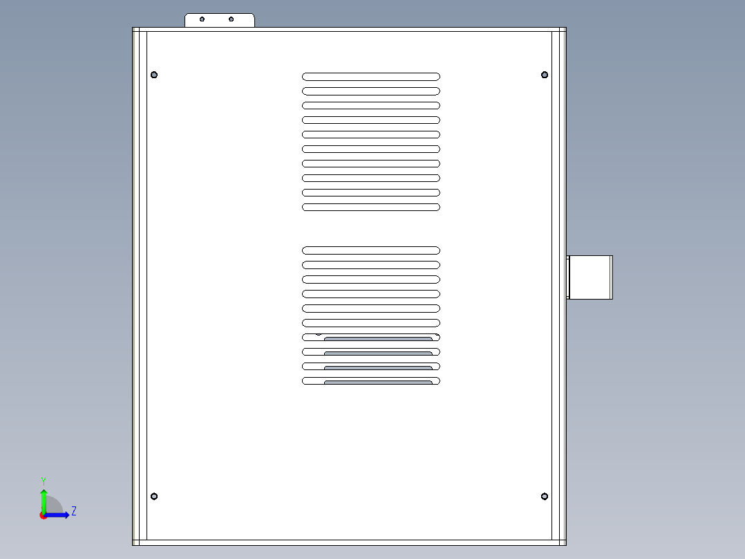 ITX SFX双240水冷机箱左视图