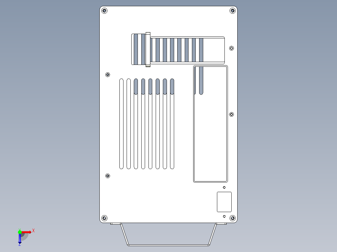 ITX SFX双240水冷机箱俯视图