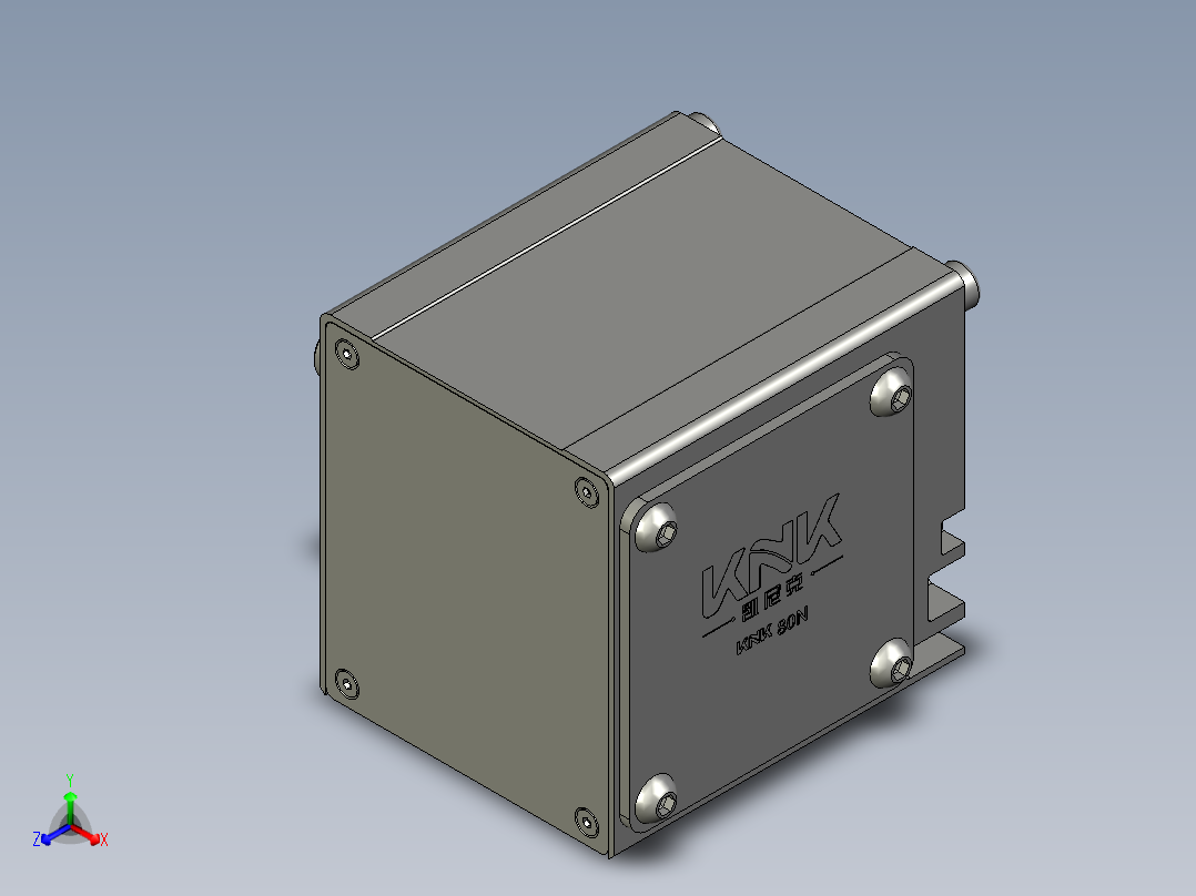 K80N欧规同步带重载模组K80NA-1H80-L5200-1A-MR-T750W19_K80N-右出轴正等轴测图