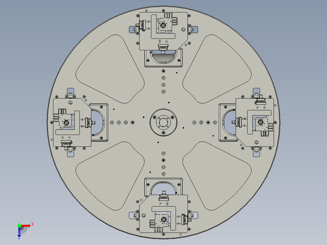 A050-LH-025转台俯视图