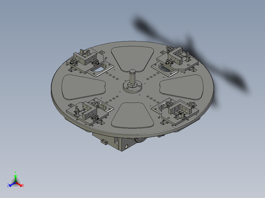 A050-LH-025转台正等轴测图