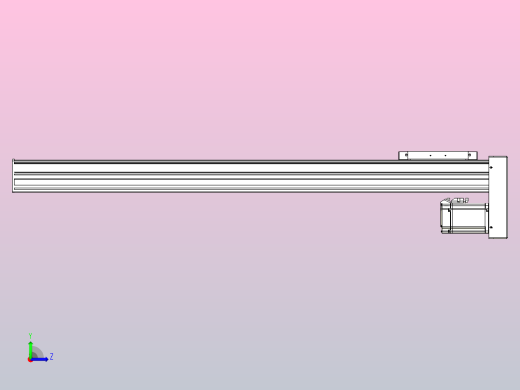 滚珠丝杠直线轴带导轨全封闭TPA-HCR-175D-2510C-L1000-MP-C-P75-N3左视缩略图