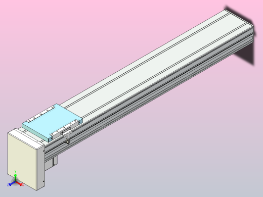 滚珠丝杠直线轴带导轨全封闭TPA-HCR-175D-2510C-L1000-MP-C-P75-N3正等轴测缩略图