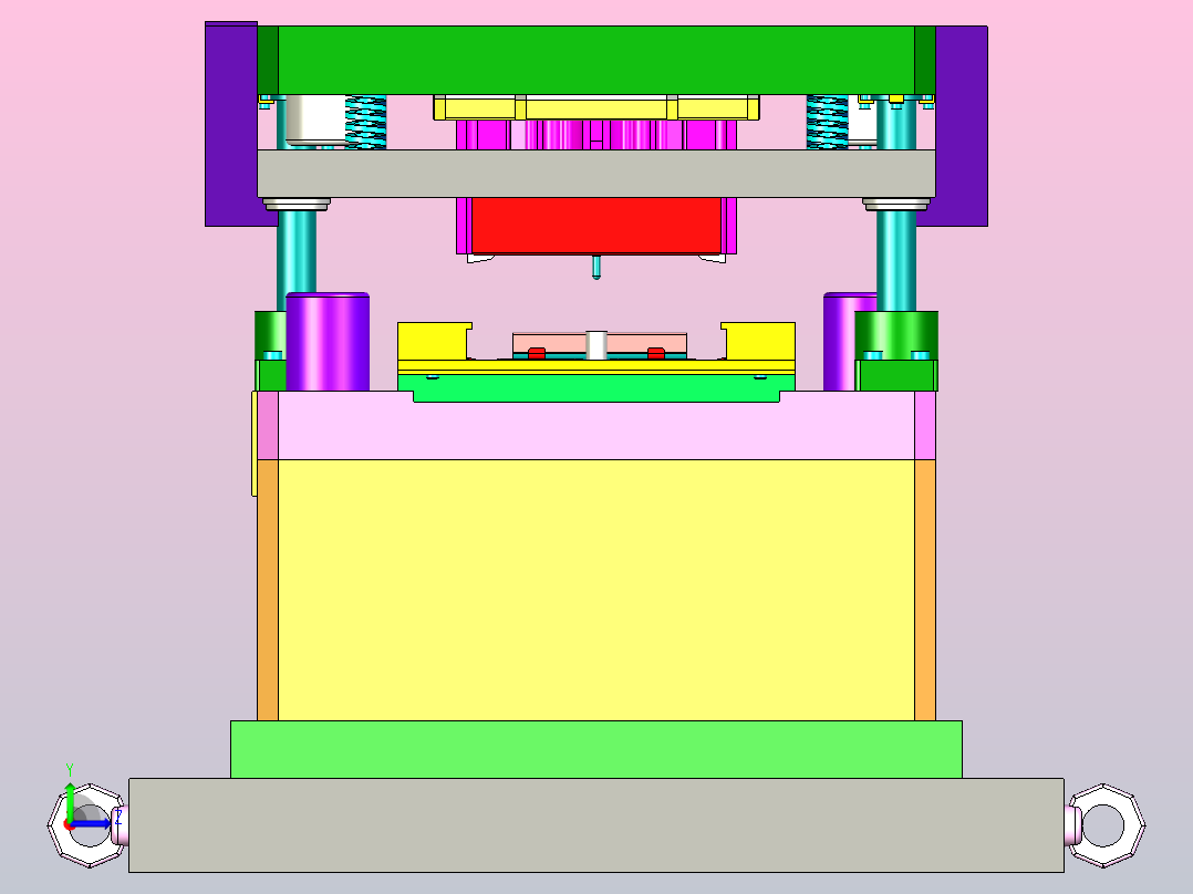 17 冲压模具 (50)左视图