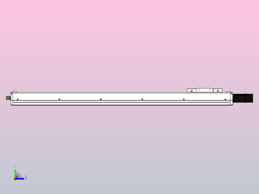 SCS12-800-BC-100W滚珠花健、支撑座、滚珠丝杠、交叉导轨、直线模组左视缩略图
