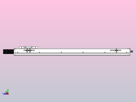 SCS12-800-BC-100W滚珠花健、支撑座、滚珠丝杠、交叉导轨、直线模组右视缩略图