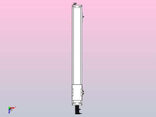 SCS12-800-BC-100W滚珠花健、支撑座、滚珠丝杠、交叉导轨、直线模组俯视缩略图
