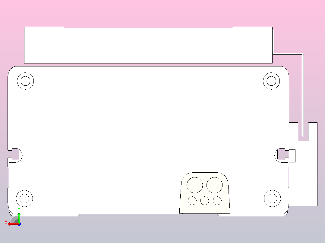 MCH14无尘螺杆滑台[MCH14-L#-200-M-P20-C3]后视图