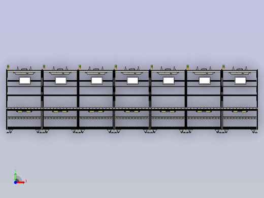 无动力滚筒线体前视缩略图