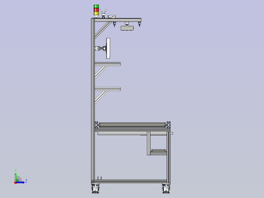 无动力滚筒线体左视缩略图