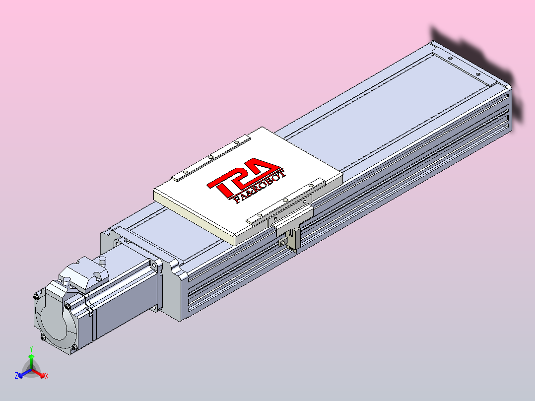滚珠丝杠直线轴带导轨全封闭TPA-HCR-110D-1610C-L200-M-C-P40-N3主视图