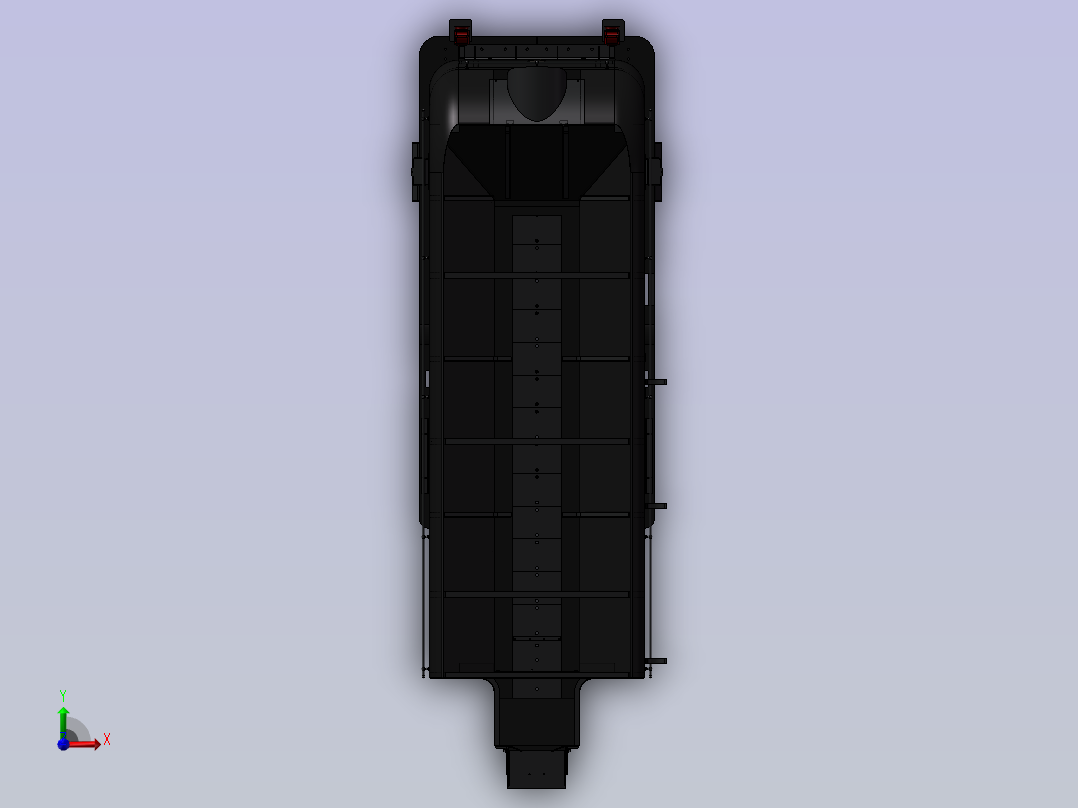 GM AM型煤仓3D数模图纸 STP格式前视图