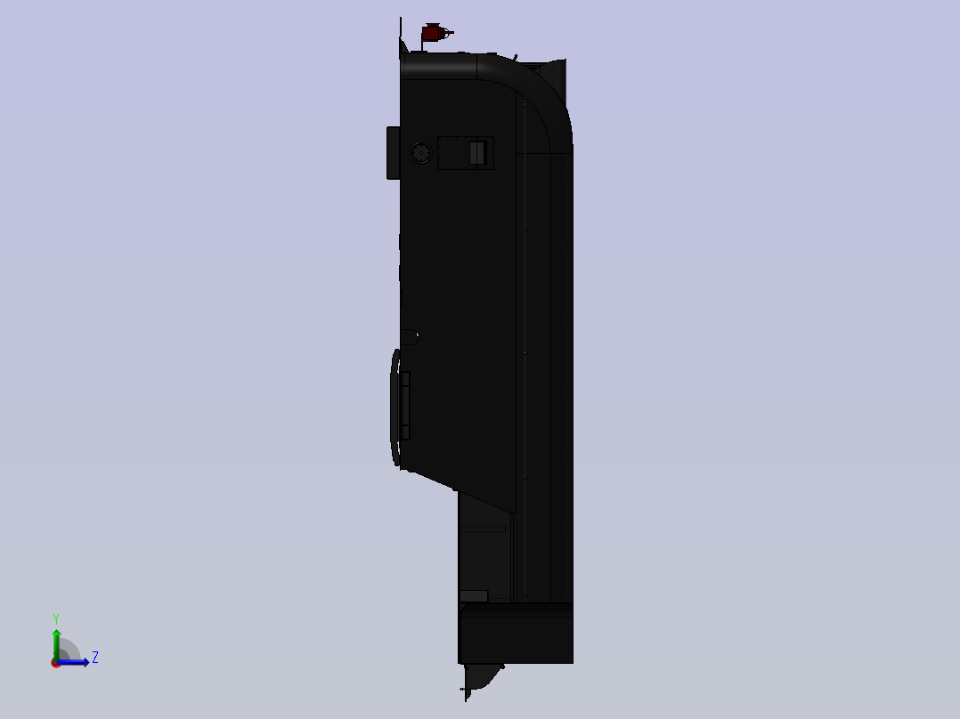 GM AM型煤仓3D数模图纸 STP格式左视图
