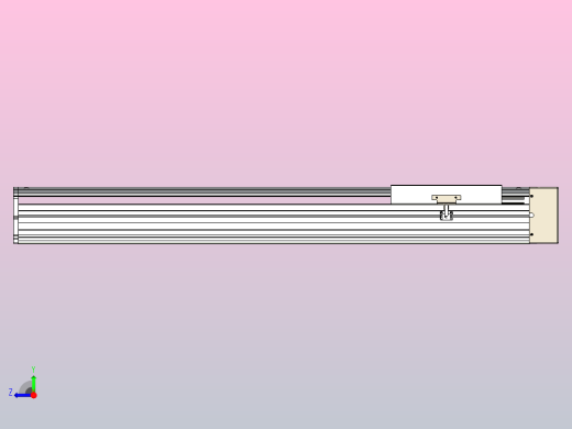 日规模组半封闭丝杆TPA-HNR-220D-3210C-L700-MR-Y-P1K-N3右视缩略图
